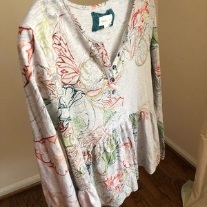 Peplum T-shirt by Meadow Rue for Anthropologie